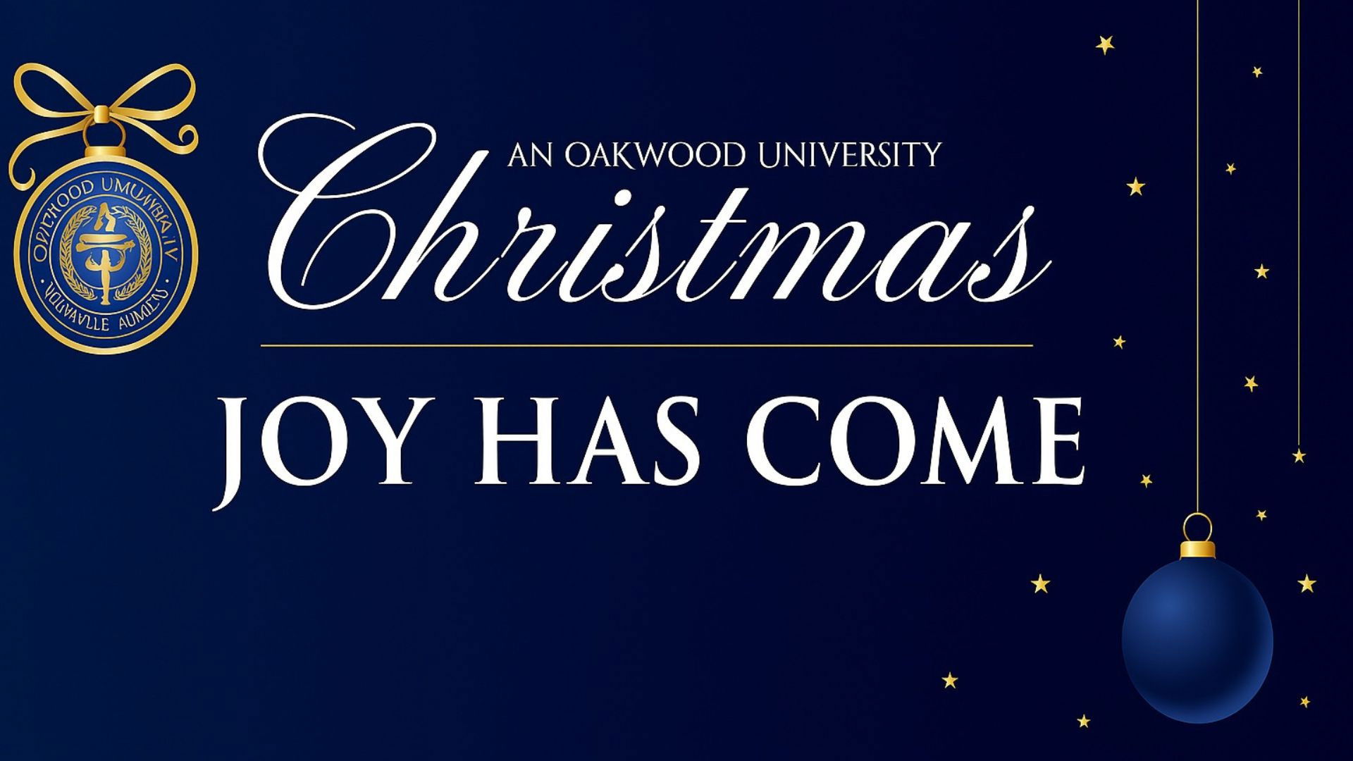 Backdrop for An Oakwood University Christmas: Joy Has Come