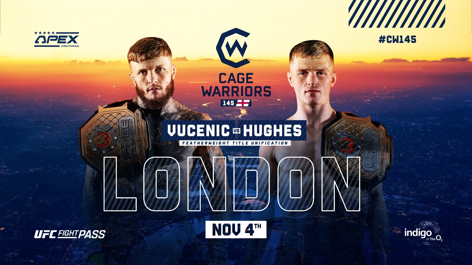 Backdrop for Cage Warriors 145: London