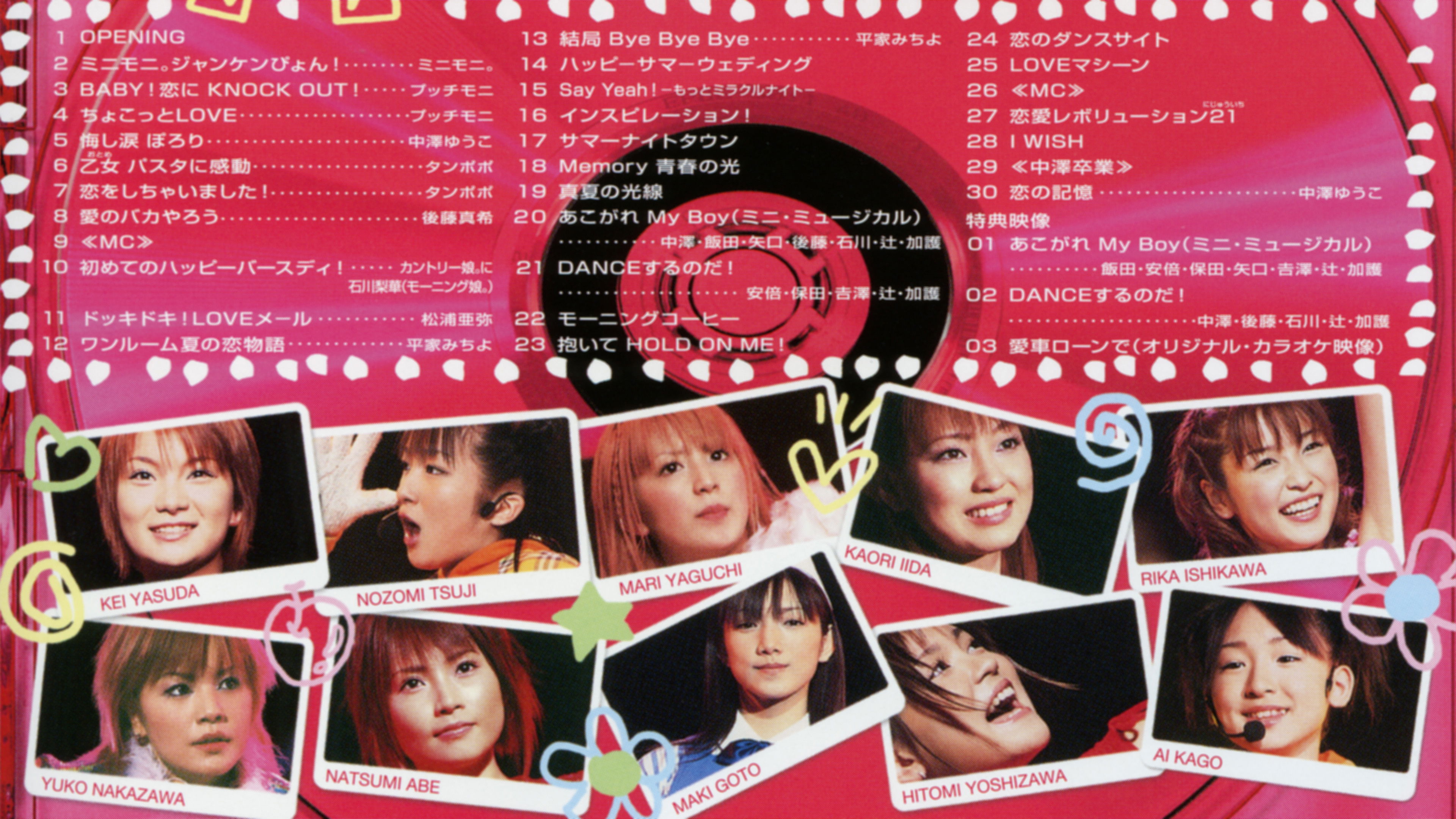 Backdrop for Morning Musume. 2001 Spring Live Revolution 21 Haru ~Osaka Jou Hall Saishuu Bi~