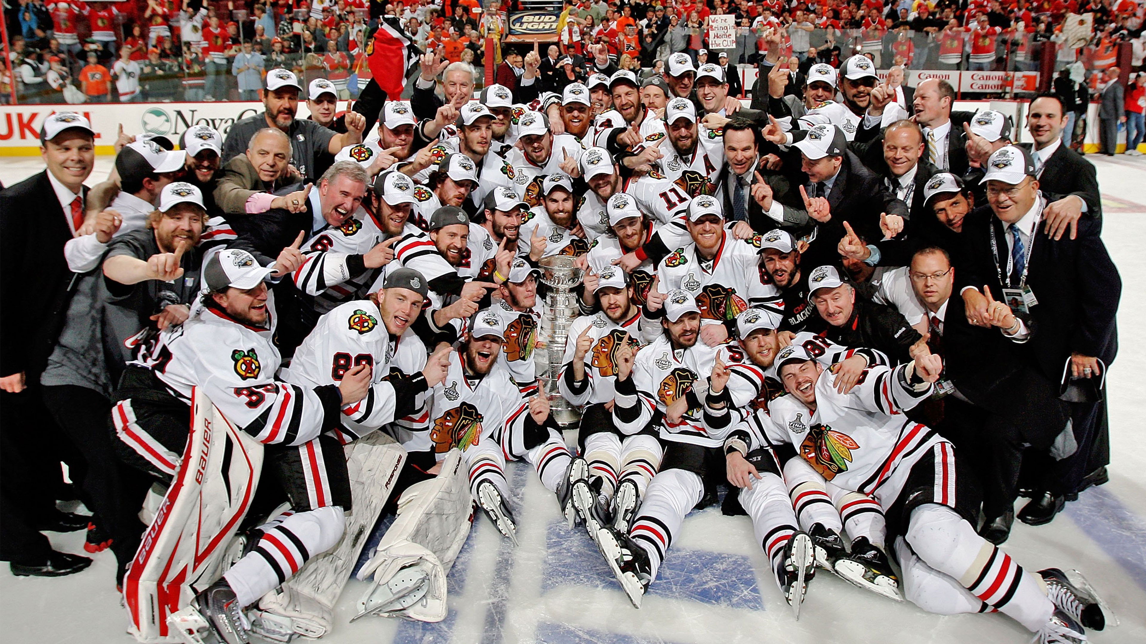 Backdrop for Chicago Blackhawks 2010 Stanley Cup Champions