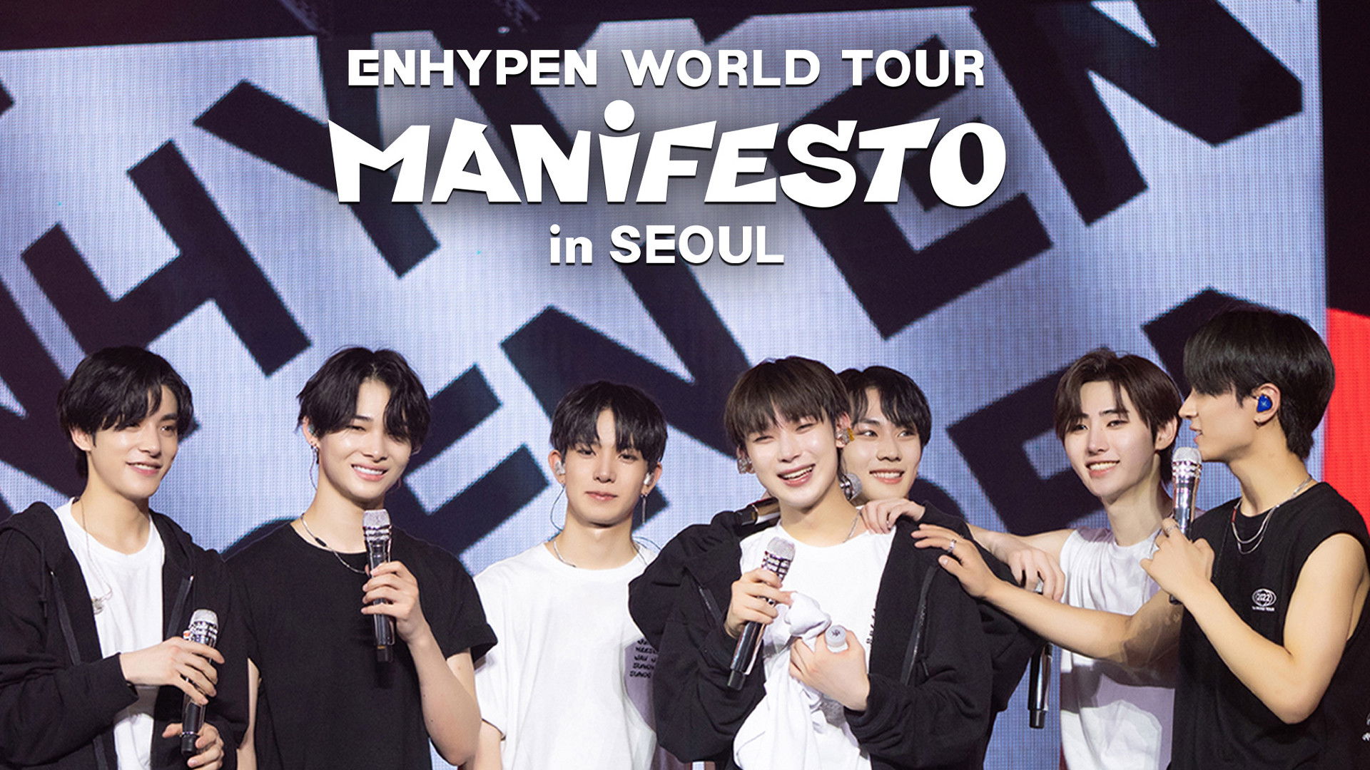 Backdrop for ENHYPEN MANIFESTO in SEOUL