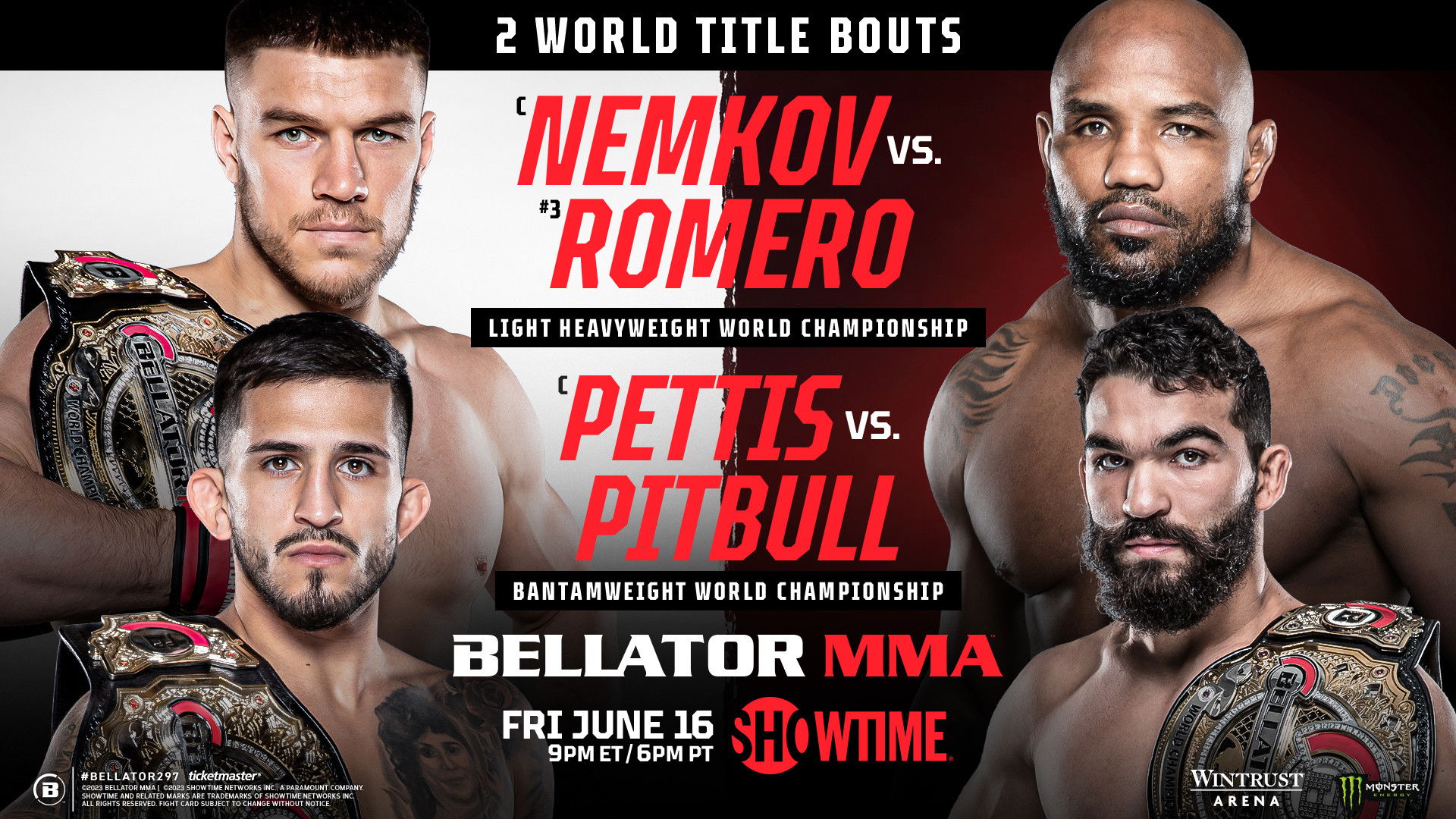 Backdrop for Bellator 297: Nemkov vs. Romero