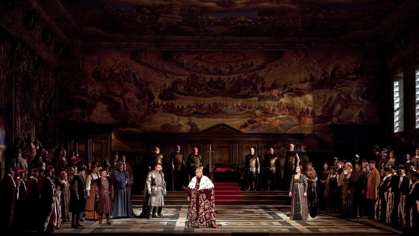 Backdrop for Simon Boccanegra [The Metropolitan Opera]