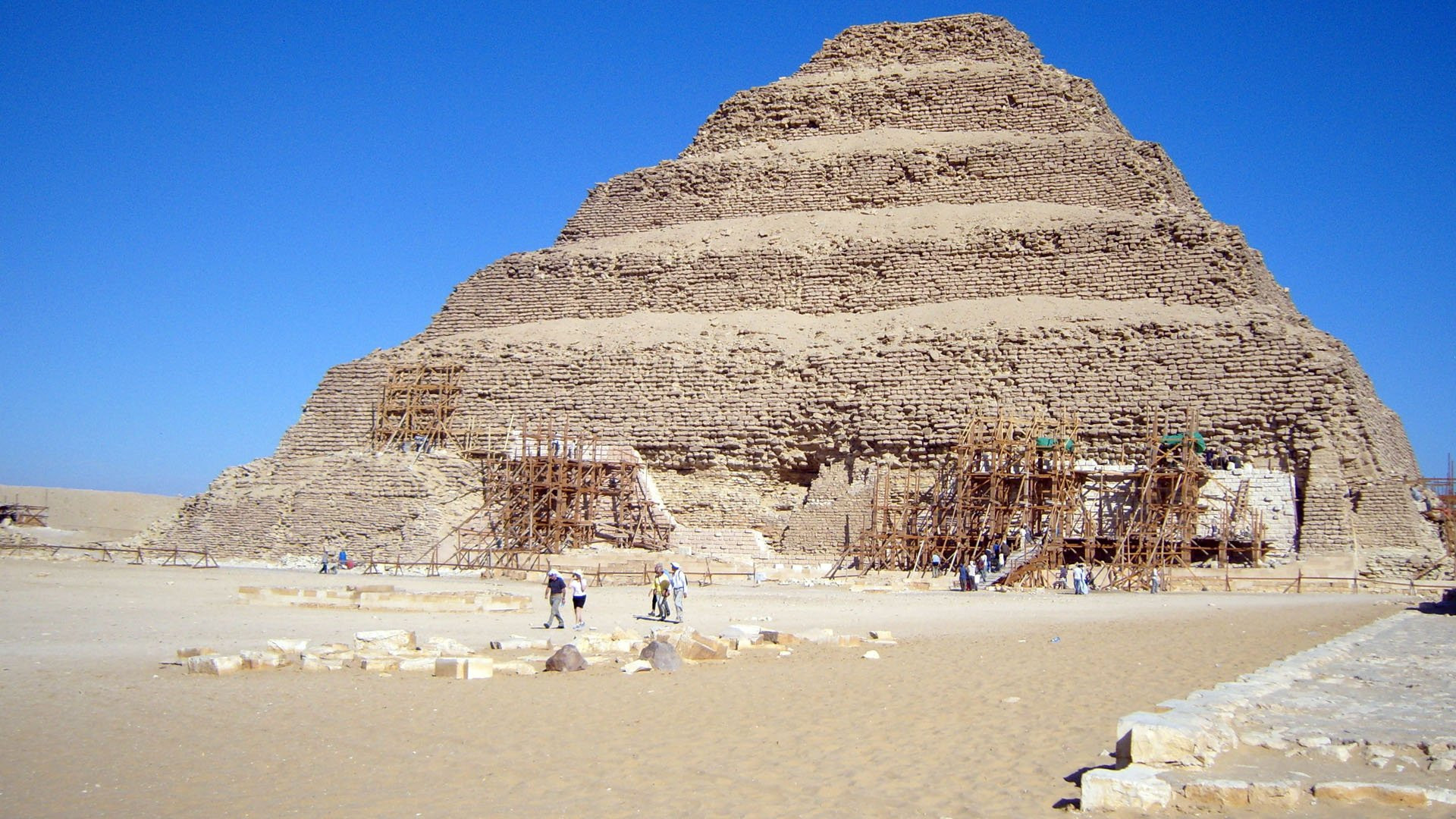 Backdrop for Saving Egypt's Oldest Pyramid