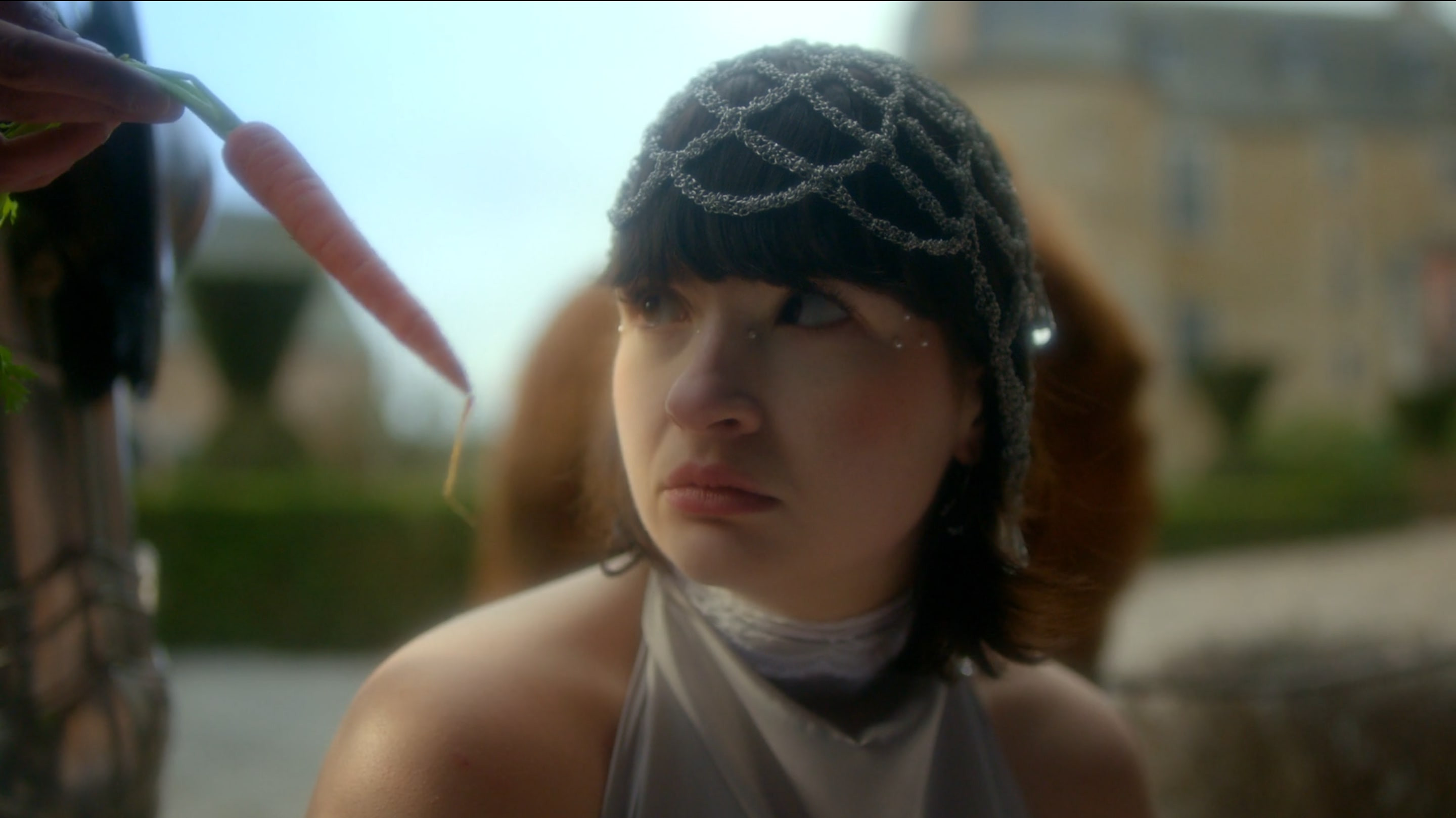 Backdrop for Prudence at the grocery store