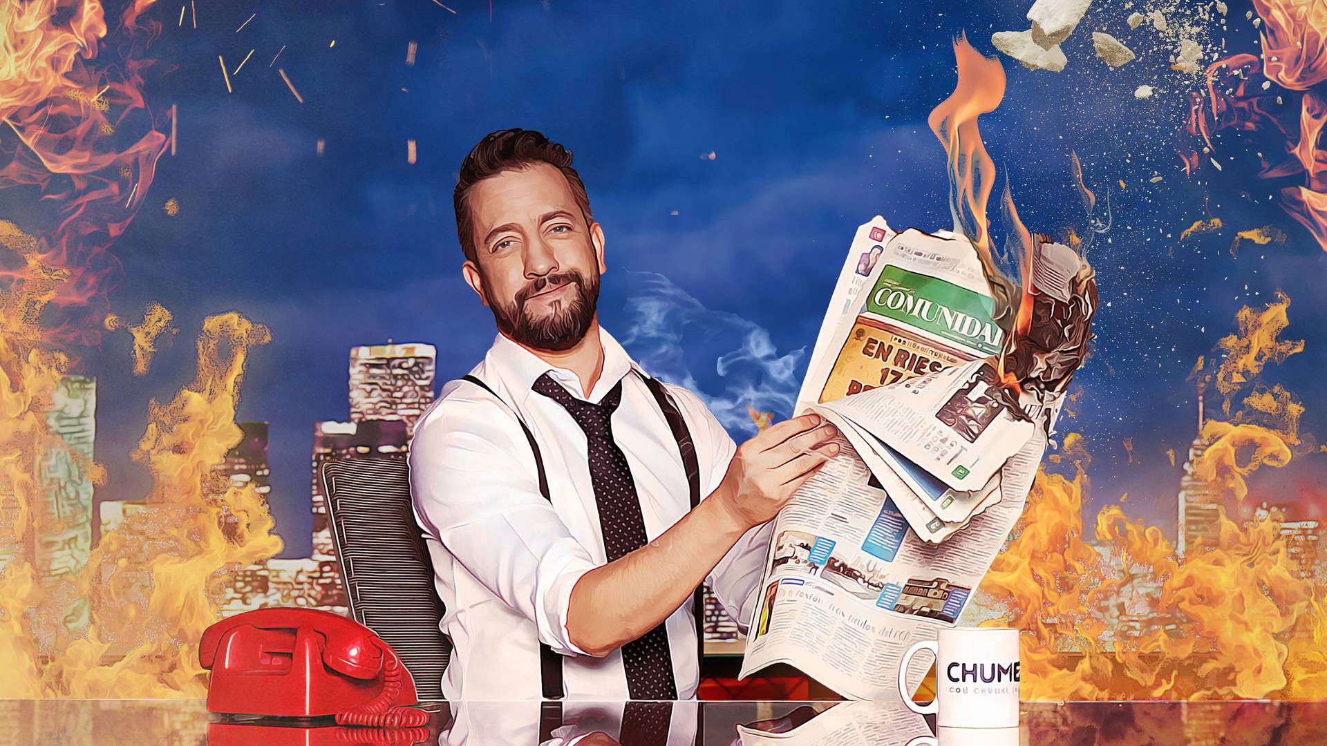 Backdrop for Chumel con Chumel Torres