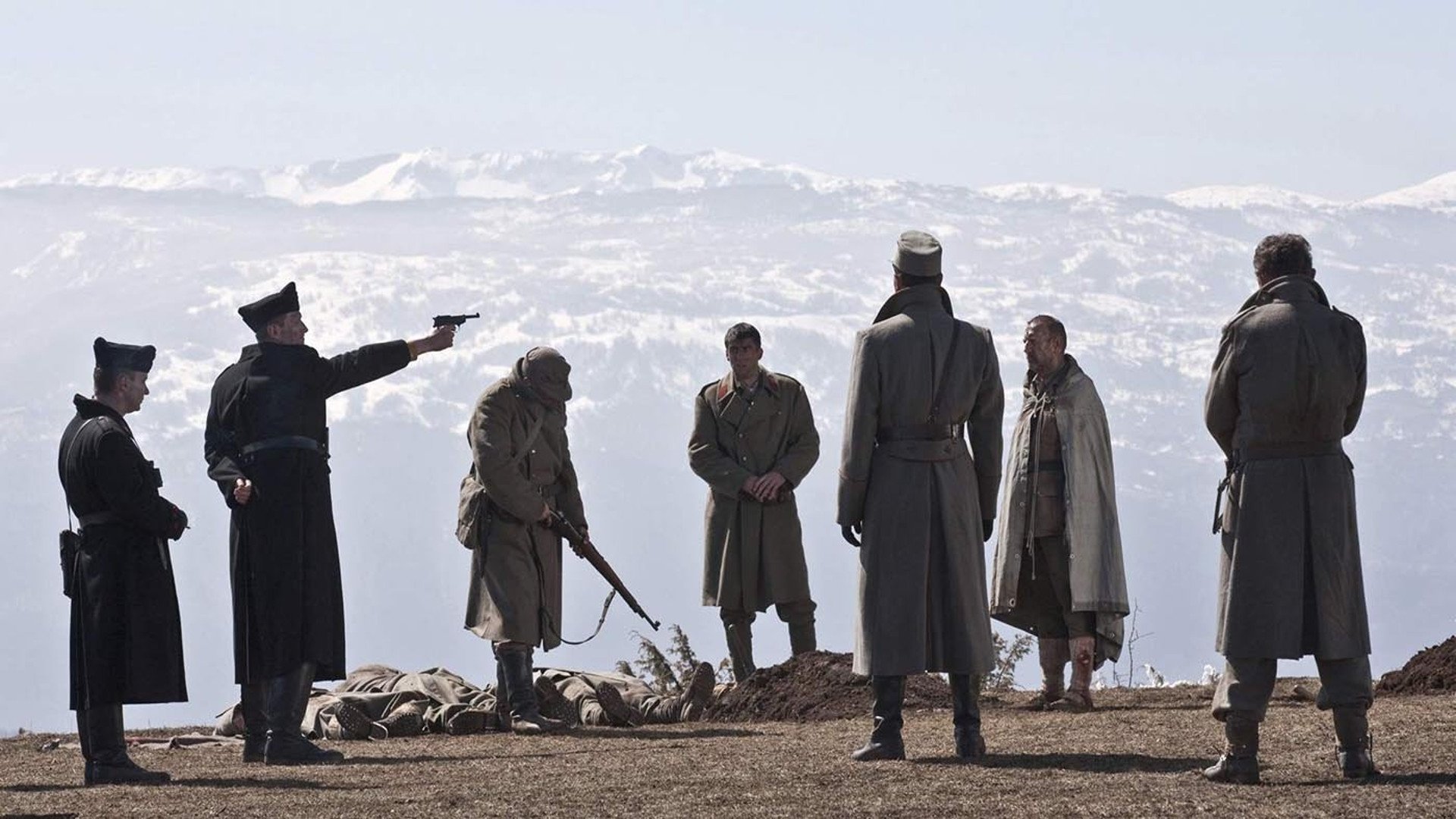 Backdrop for The Living and the Dead