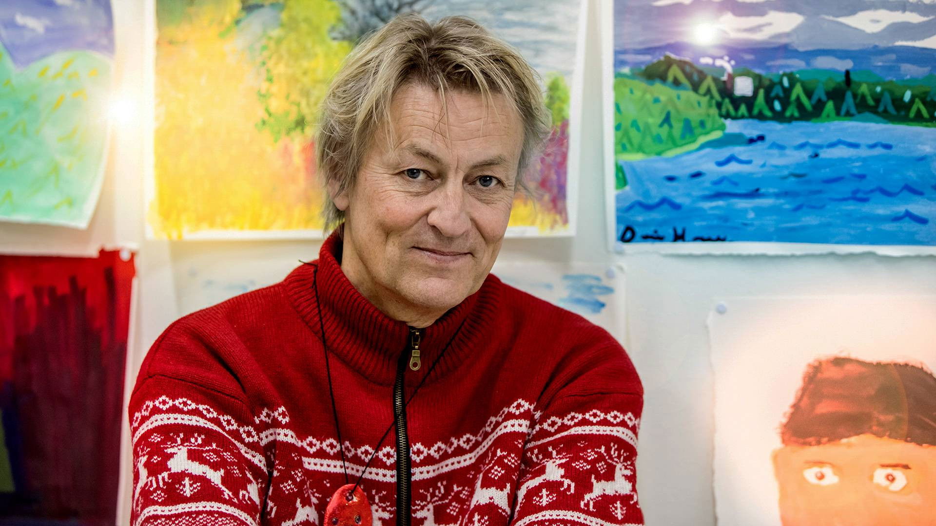 Backdrop for Lerins konstskola