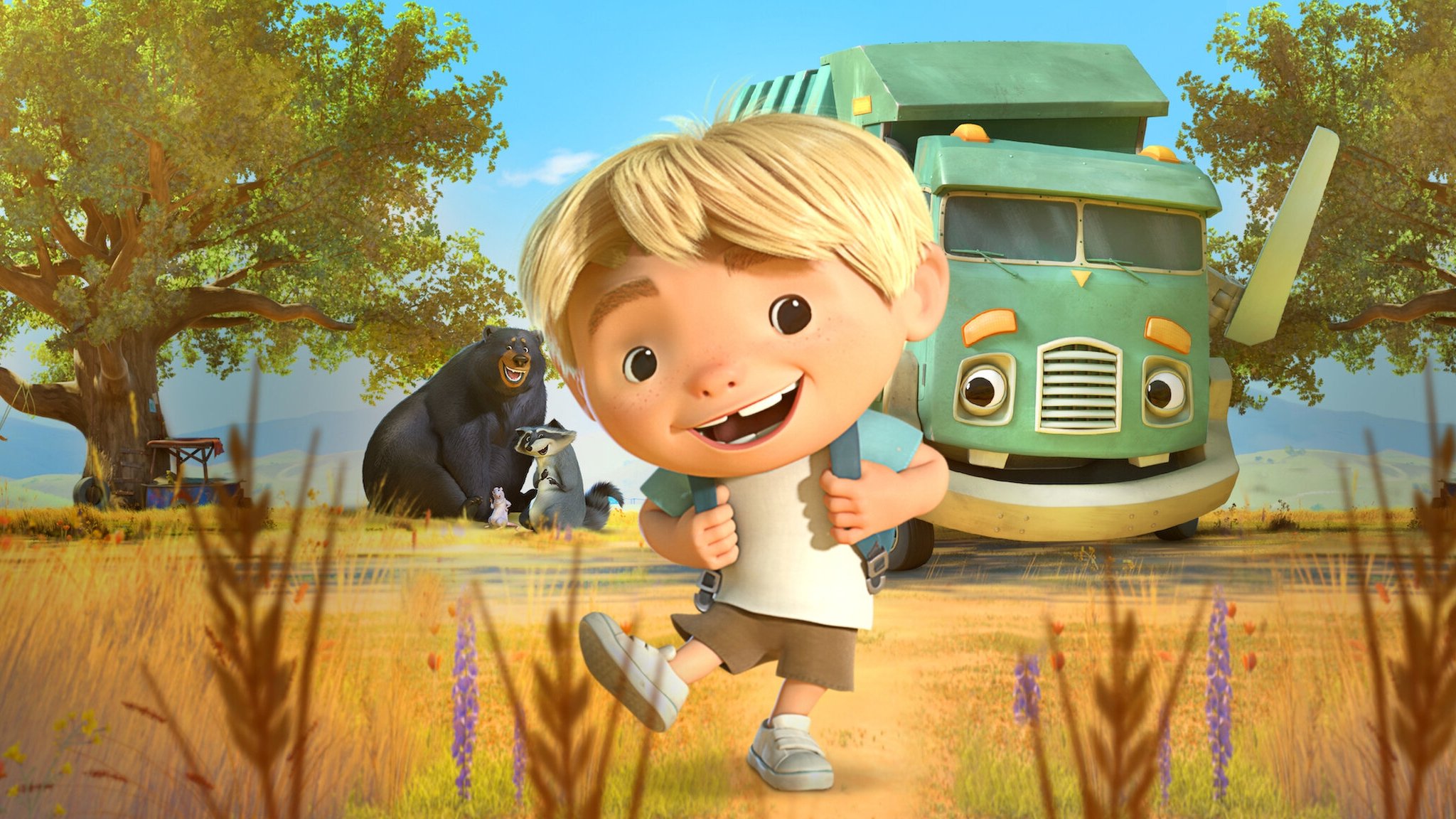 Backdrop for Trash Truck