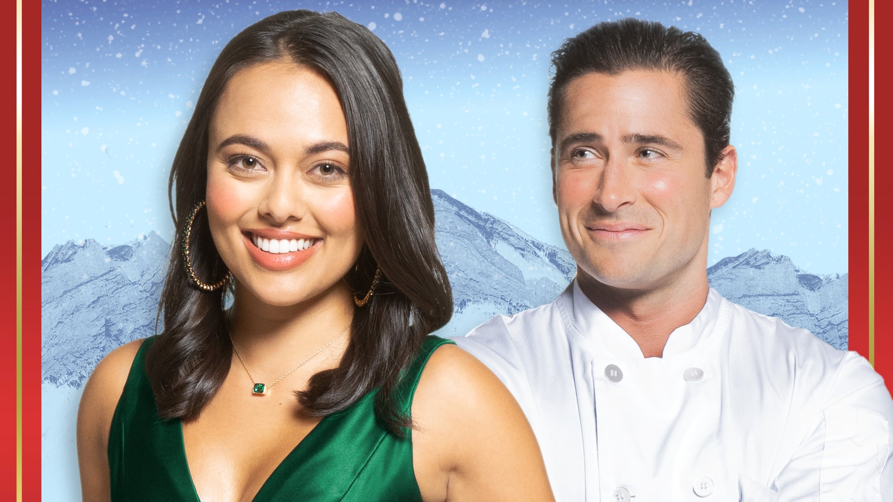 Backdrop for Christmas on the Slopes