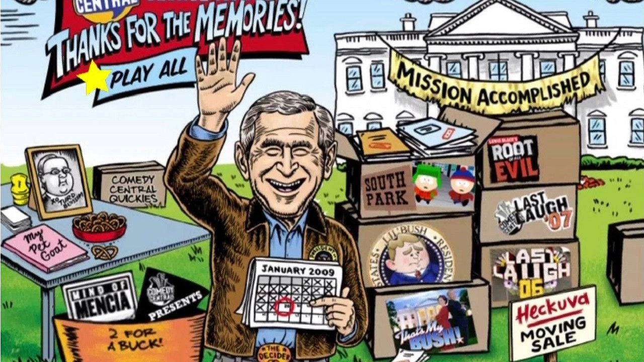 Backdrop for Comedy Central Salutes George W. Bush