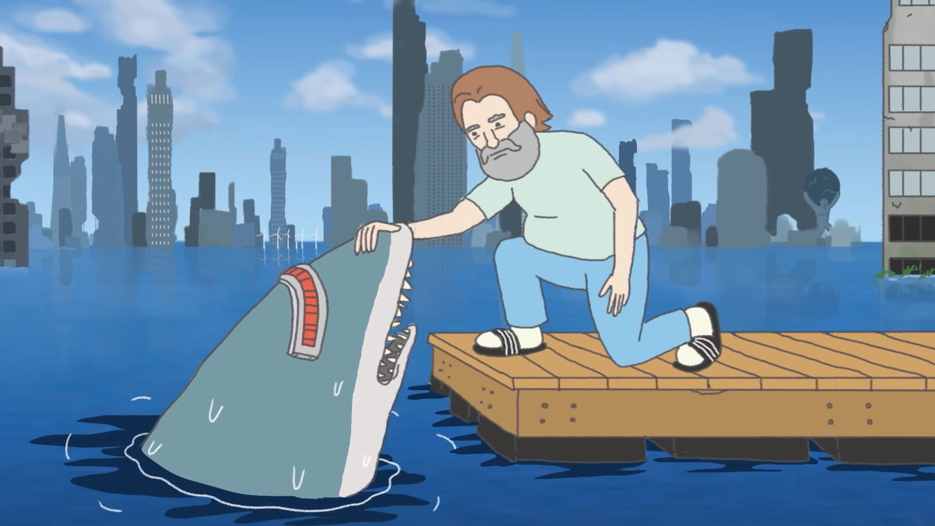 Backdrop for Wet City