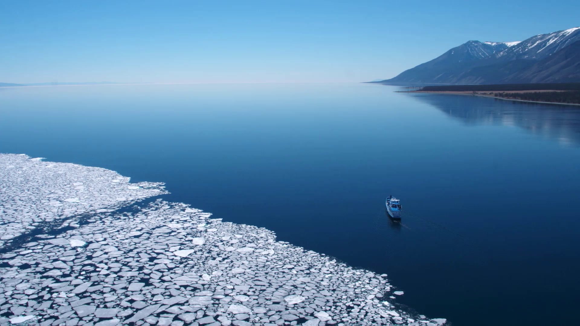 Backdrop for Baikal: The Heart of the World 3D