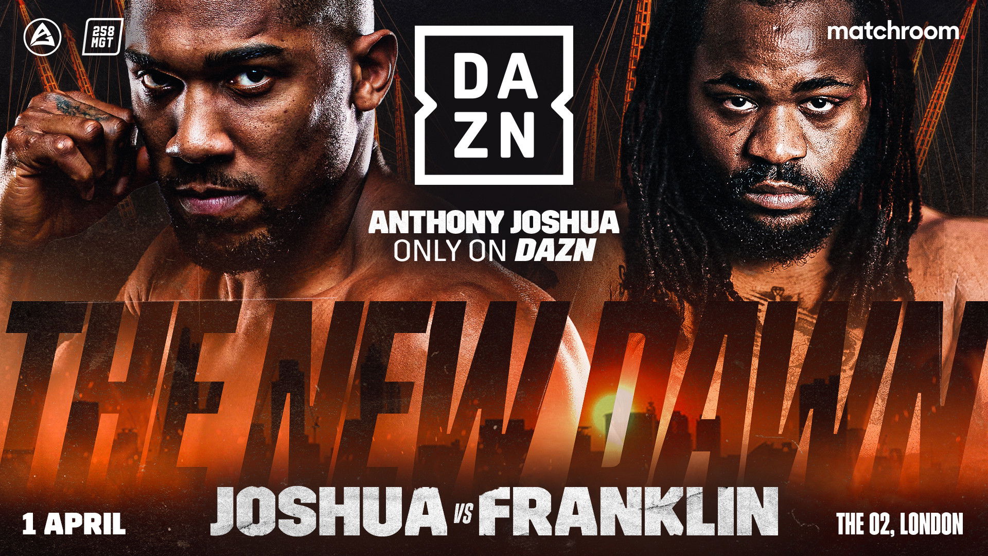 Backdrop for Anthony Joshua vs. Jermaine Franklin