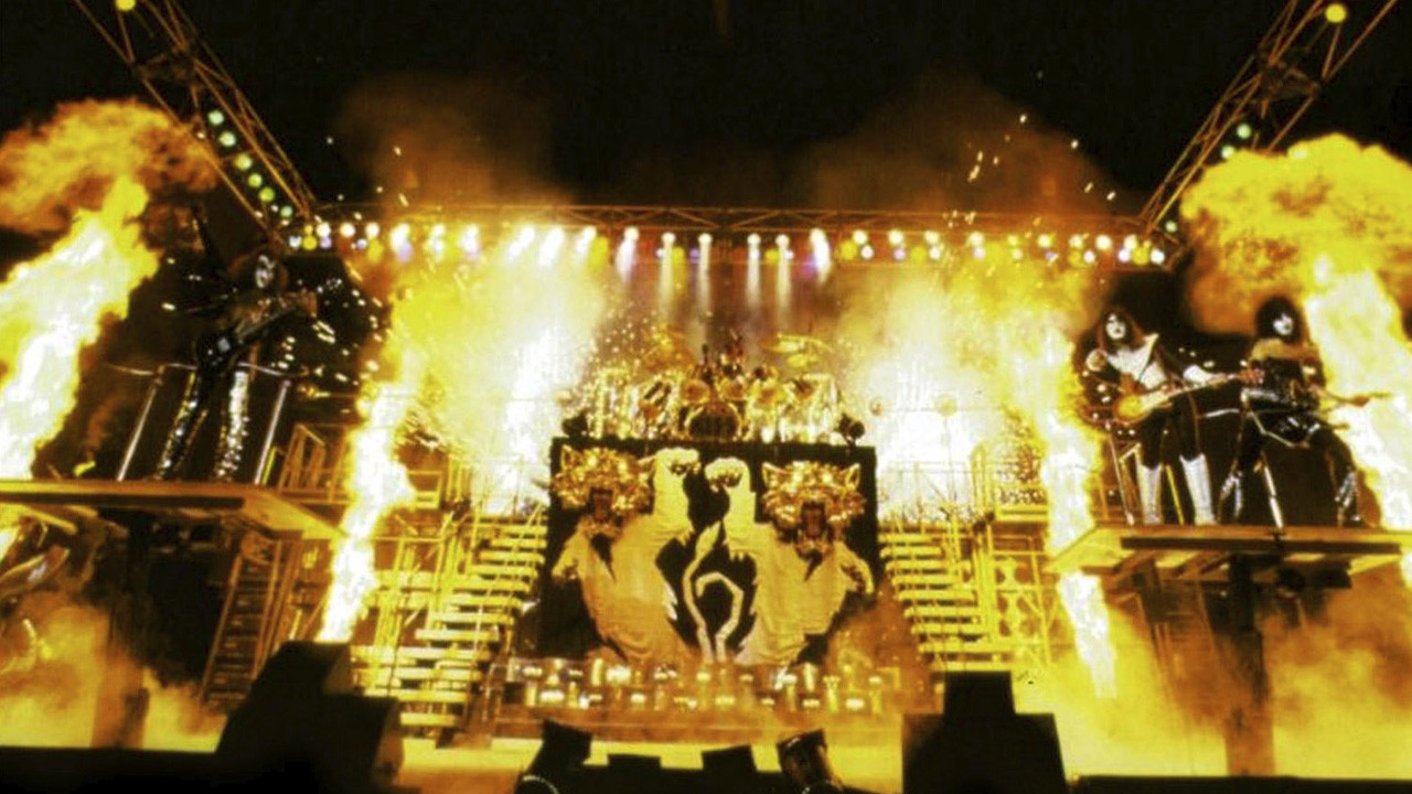Backdrop for KISS Live in Largo 20/12/77