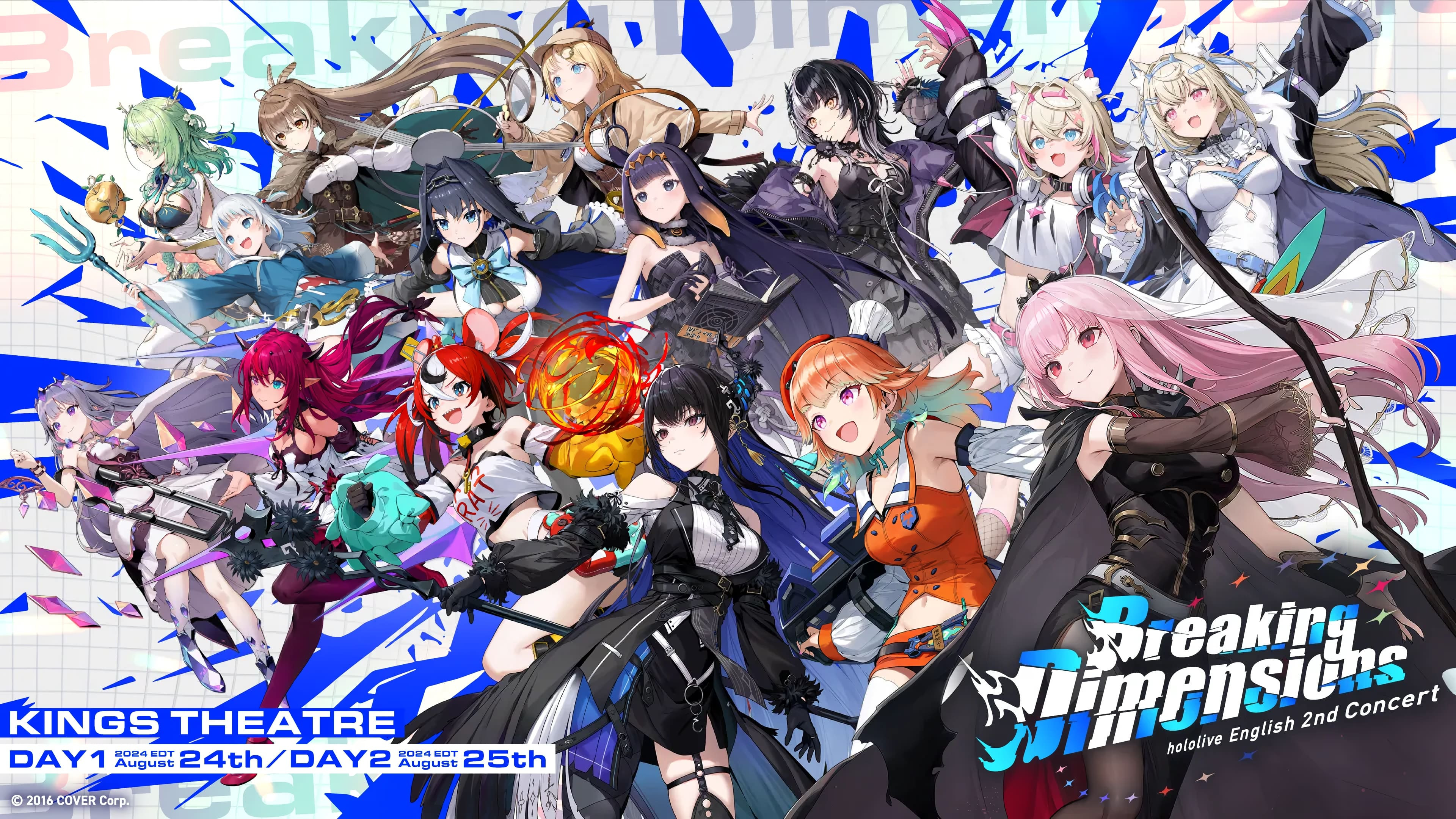 Backdrop for hololive English 2nd Concert - Breaking Dimensions Day 2