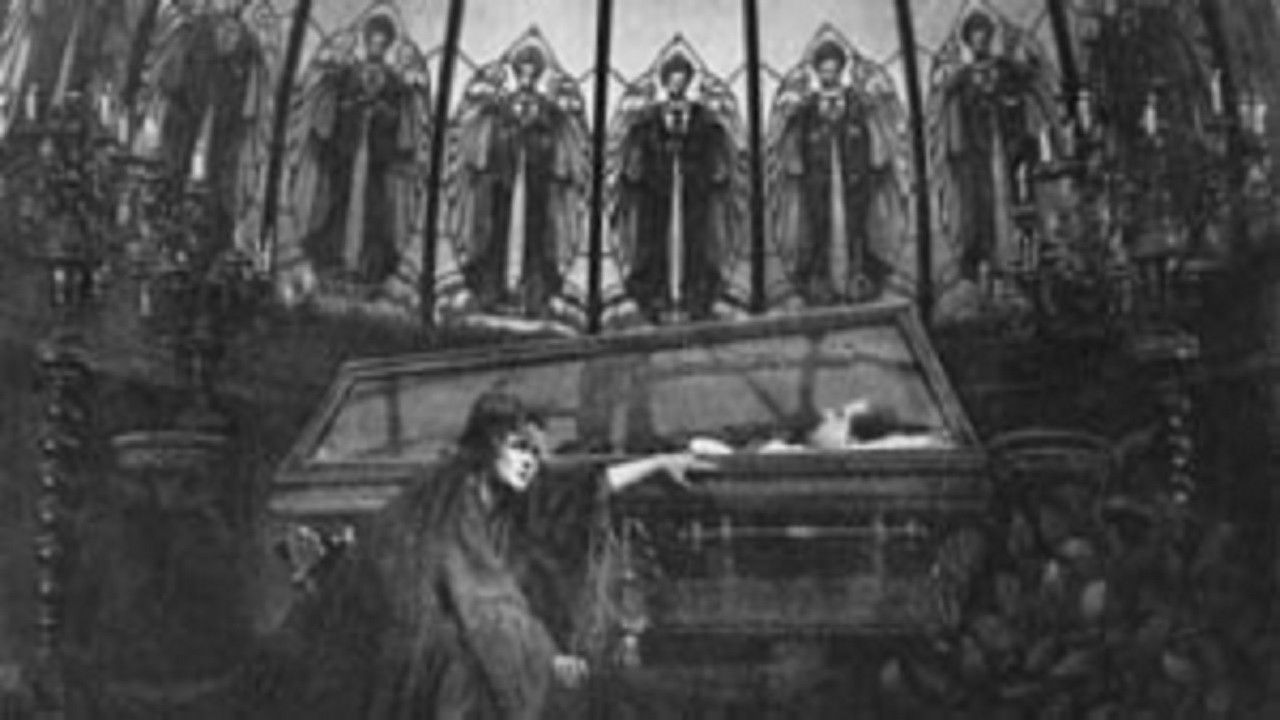 Backdrop for The Mistress of the World, Part VII: The Benefactress of Mankind