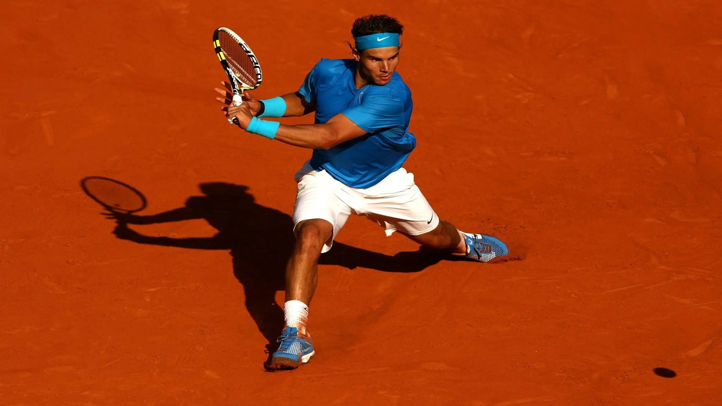 Backdrop for Rafael Nadal, sur la Terre du Roi