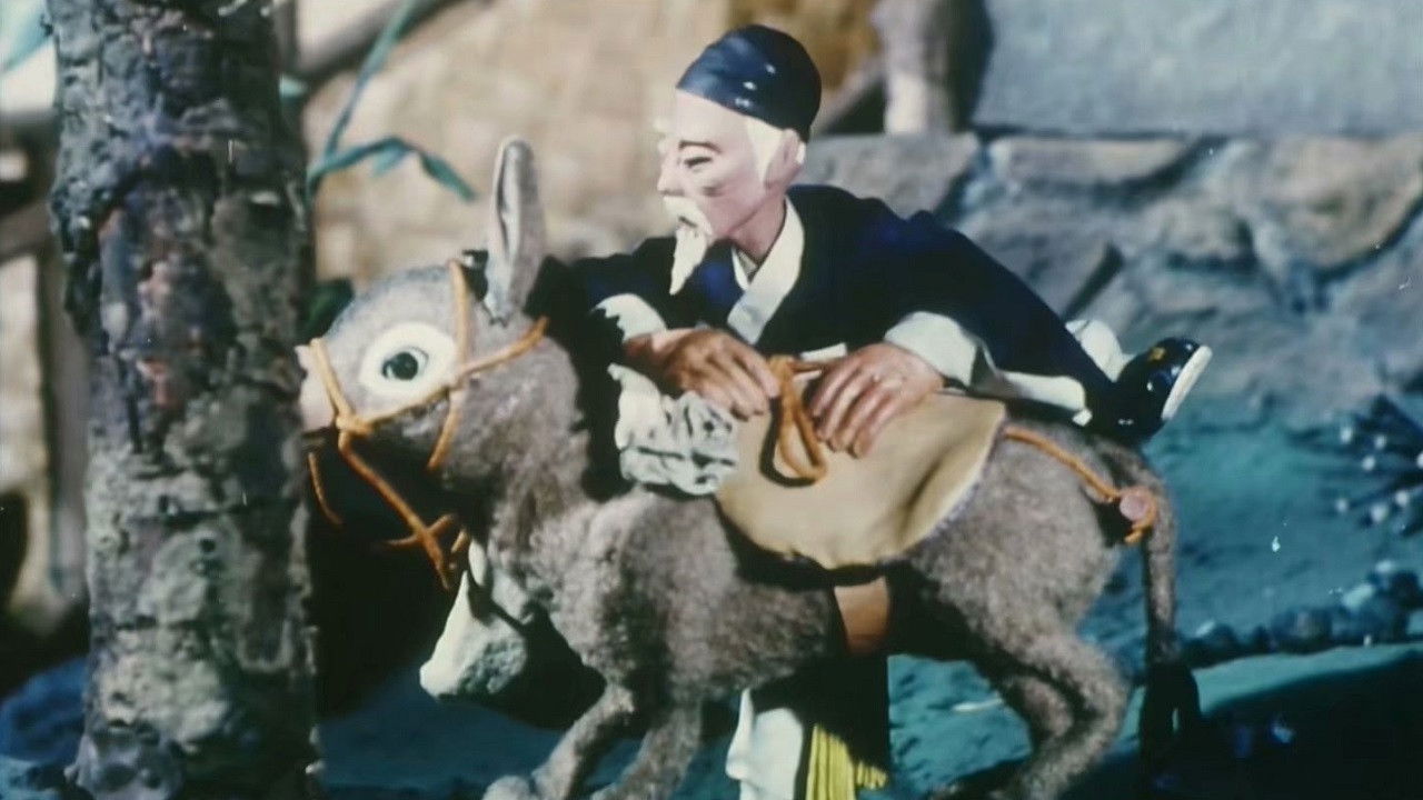 Backdrop for Mr Dong Guo and The Wolf of Zhongshan