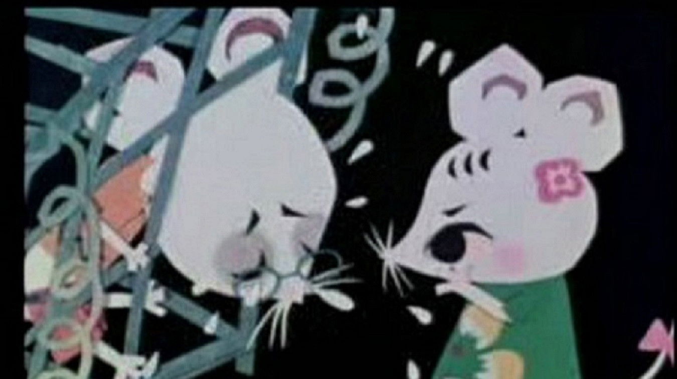 Backdrop for Lao shu jia nü (Love Story of Rats)