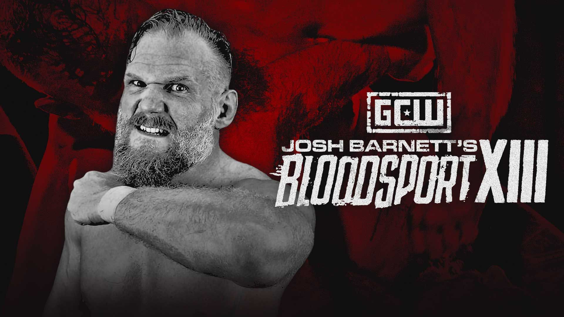 Backdrop for GCW Josh Barnett’s Bloodsport XIII