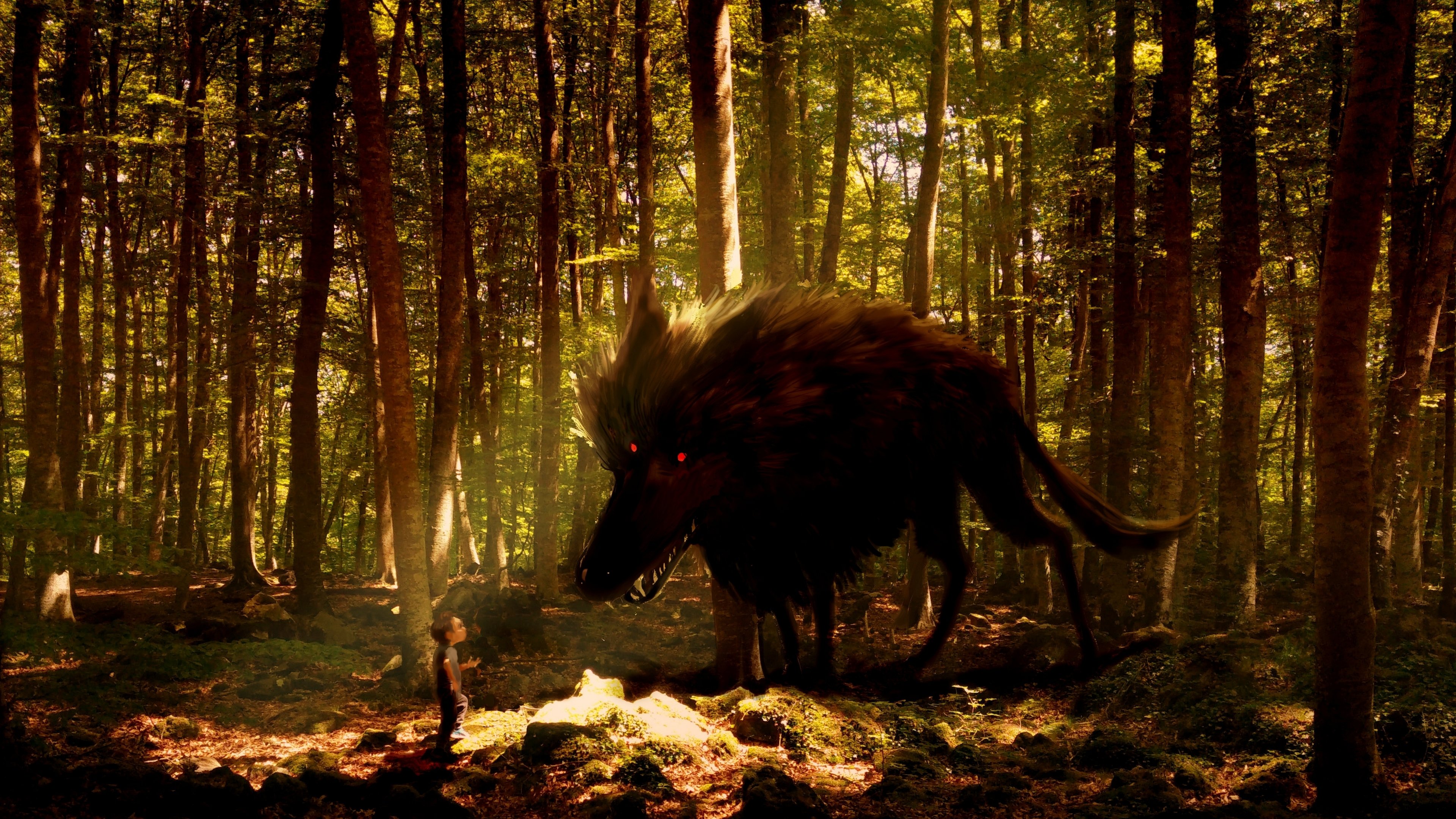 Backdrop for My Family and the Wolf