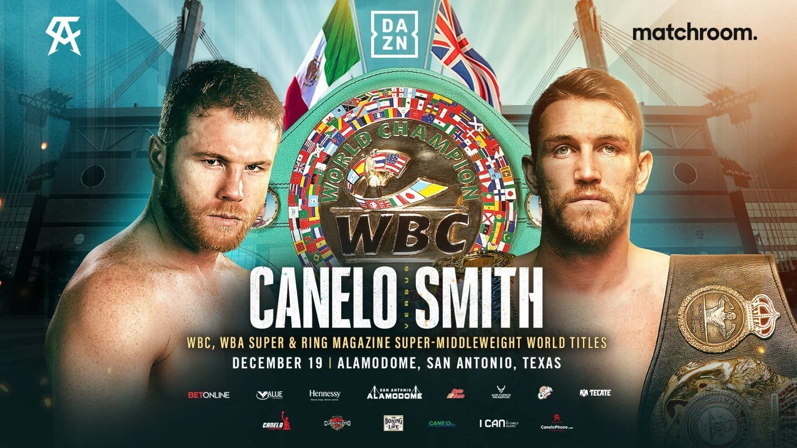 Backdrop for Canelo Alvarez vs. Callum Smith