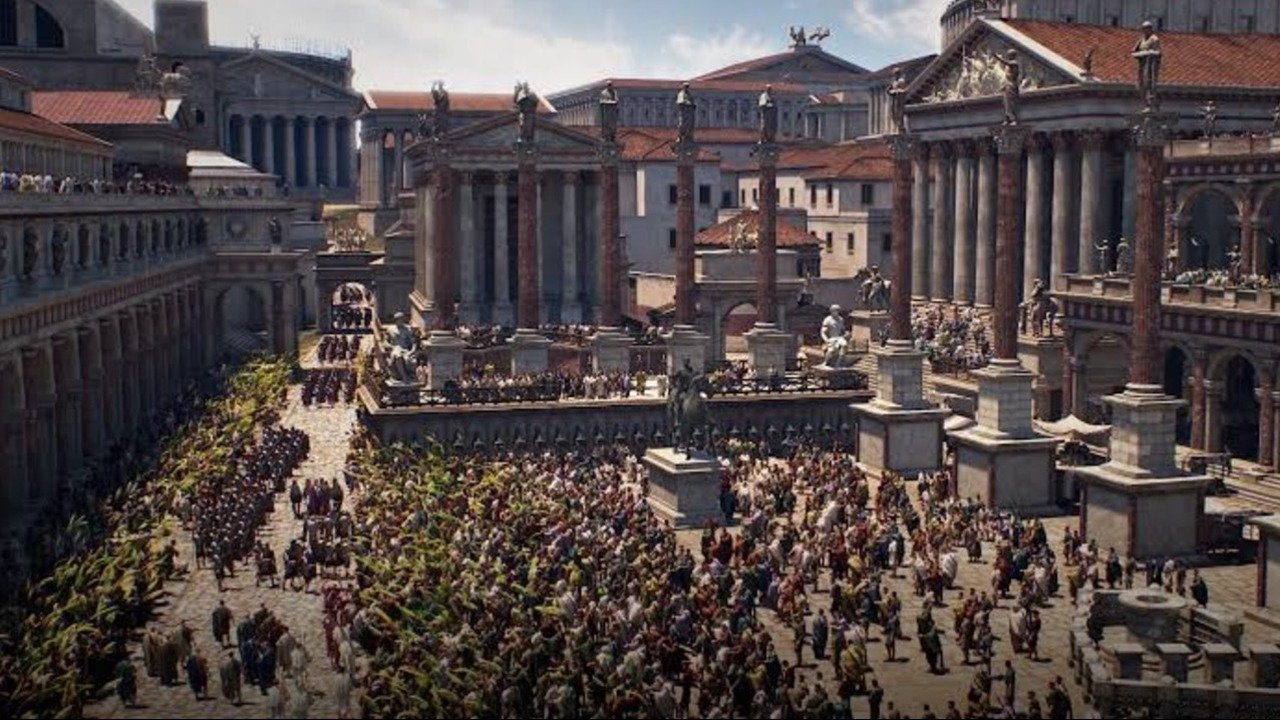 Backdrop for Rebuilding Ancient Rome