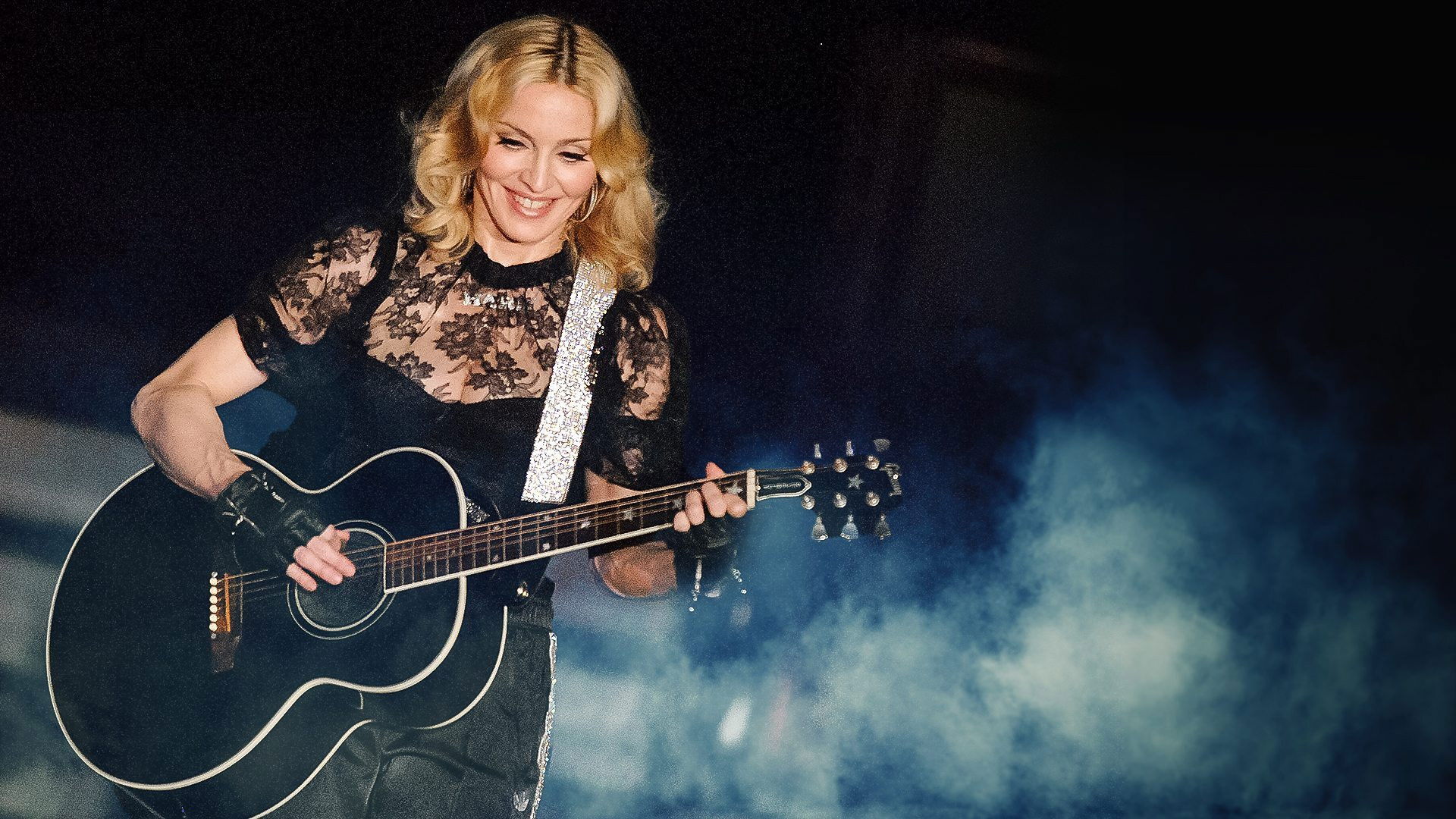 Backdrop for Madonna at the BBC