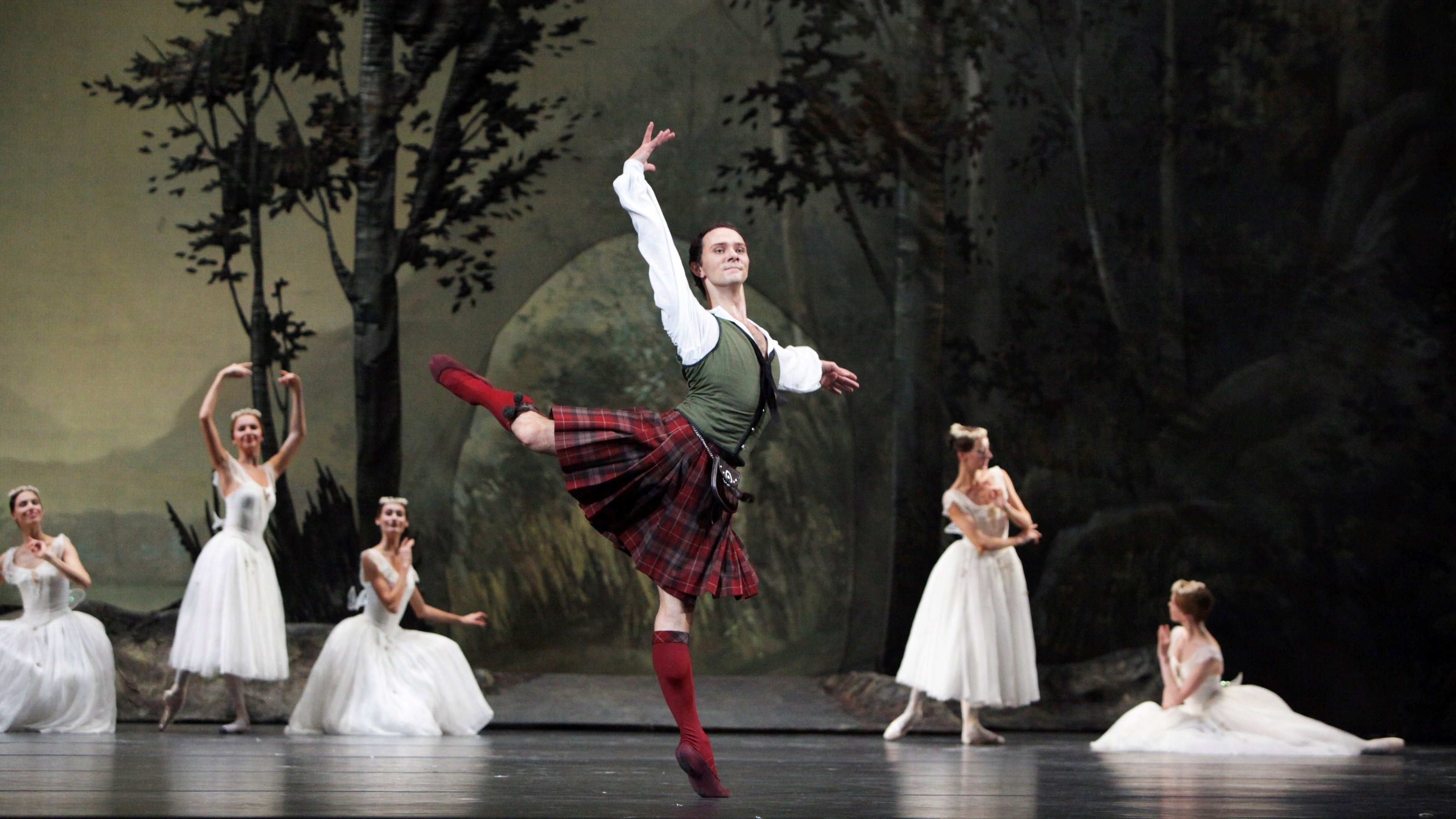 Backdrop for Bolshoi Ballet: La Sylphide