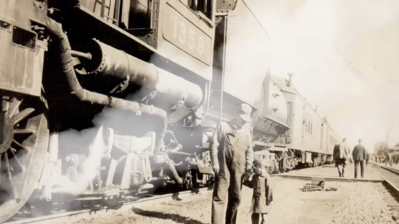 Backdrop for Tommy's Train