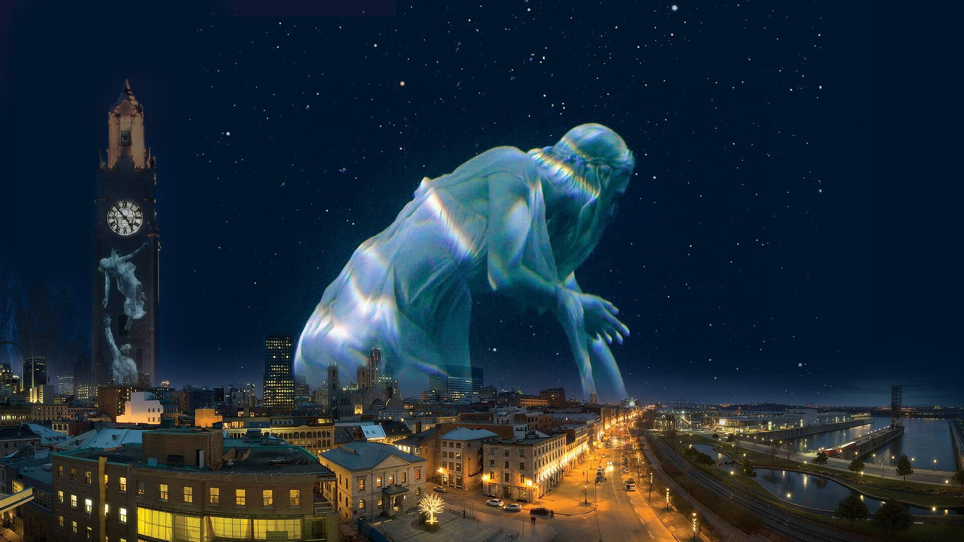 Backdrop for Into the Light with Cité Mémoire