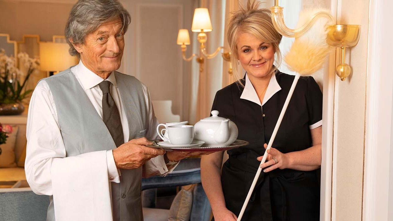 Backdrop for Posh Hotels with Sally & Nigel