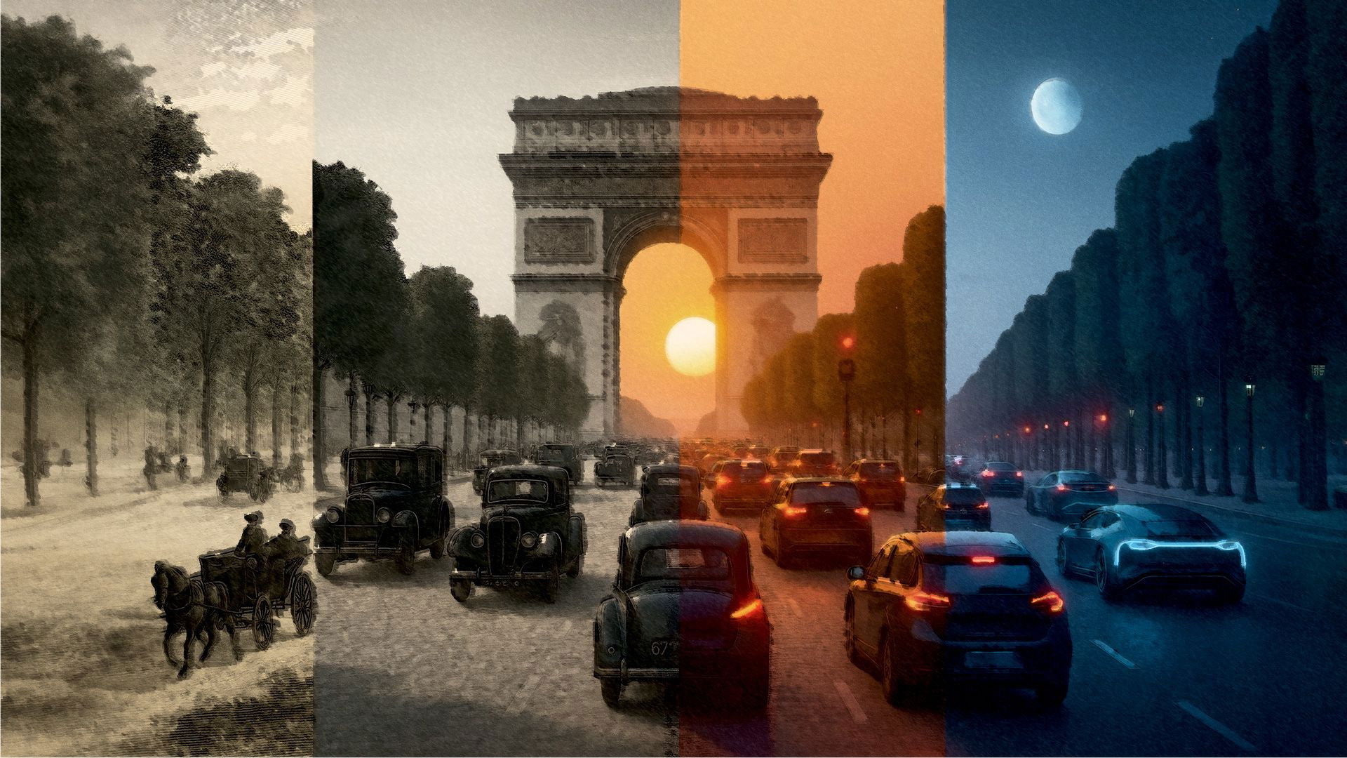 Backdrop for Champs-Elysées : j'ai vu défiler le monde