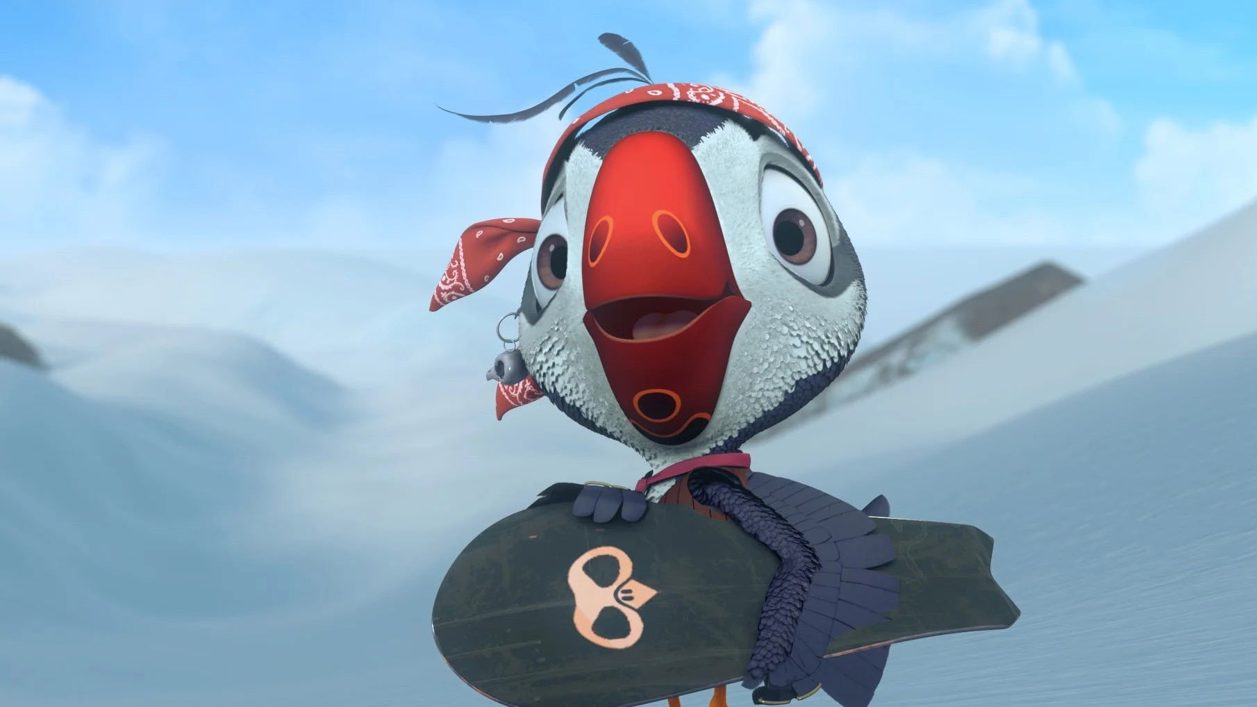 Backdrop for Puffins