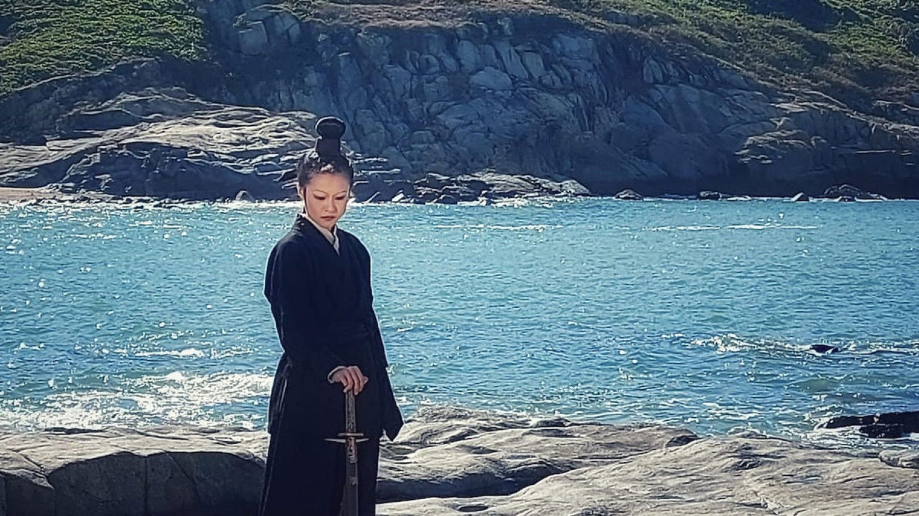 Backdrop for Golden Sword Woman