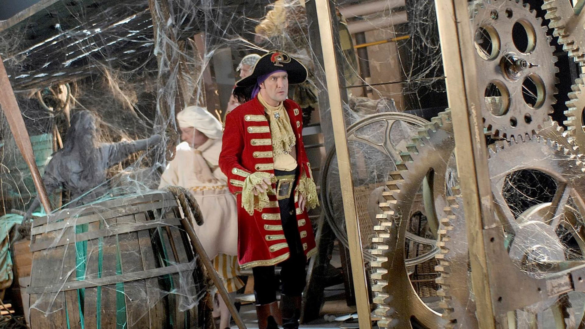 Backdrop for Piet Piraat: The Flying Ship