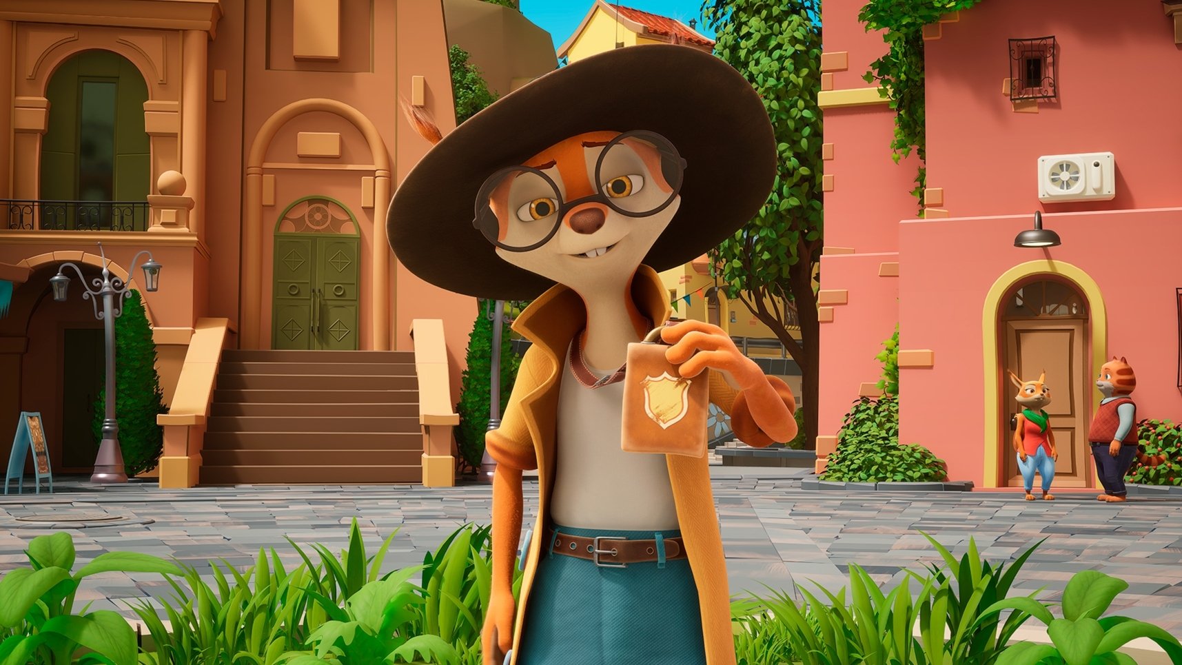 Backdrop for Detective Chirp & the Golden Beehive