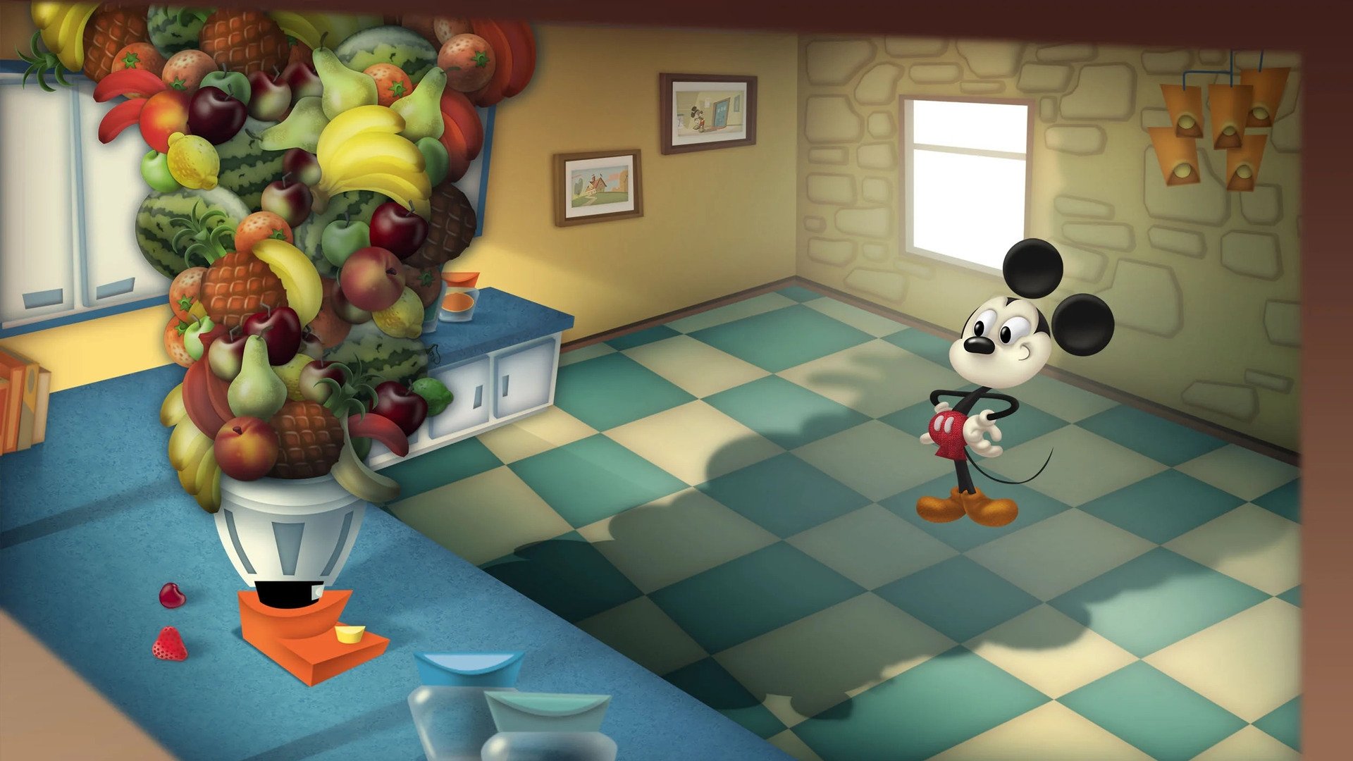 Backdrop for Mickey Mouse & the Juicer of Fruit
