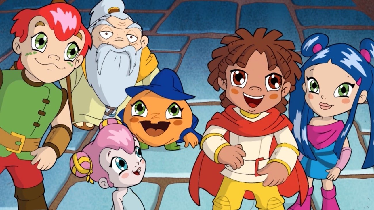 Backdrop for Gli Smile and Go e il braciere bifuoco