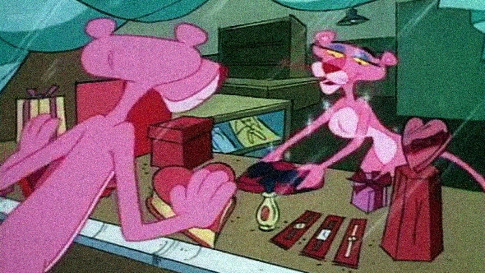 Backdrop for The Pink Panther in 'Pink at First Sight'