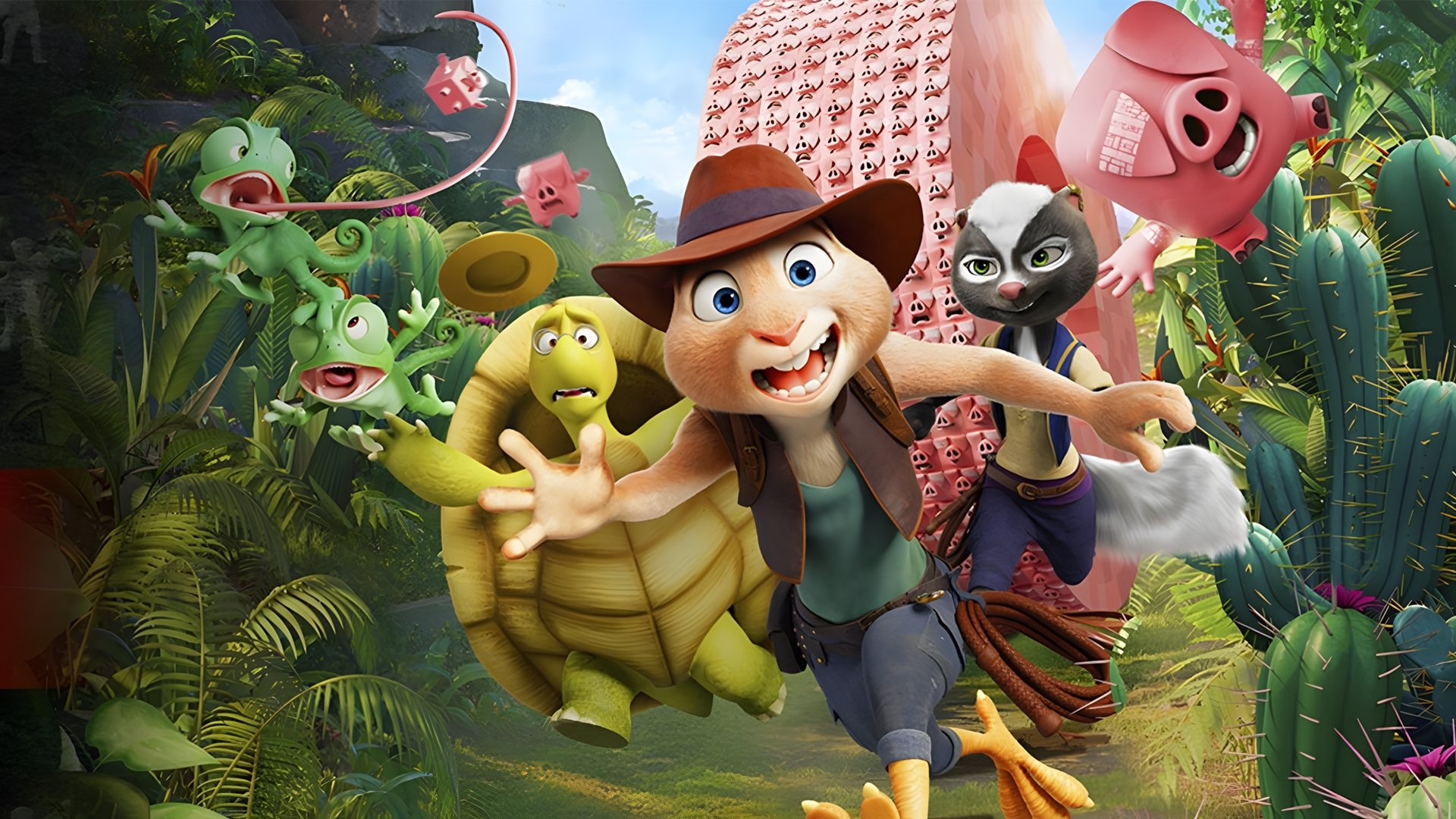 Backdrop for Chickenhare and the Secret of the Groundhog