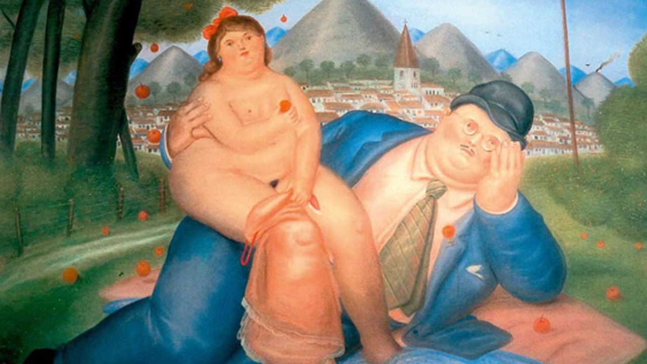 Backdrop for Botero Born in Medellin