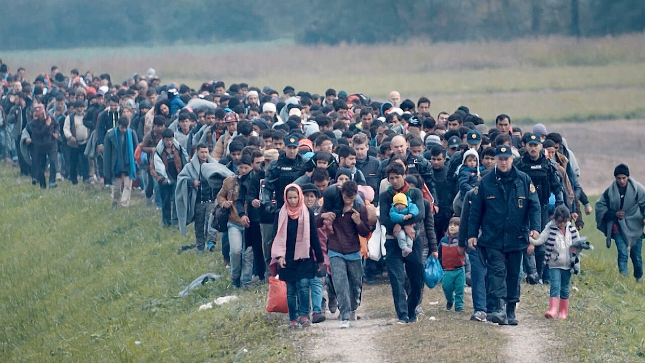 Backdrop for Born in Syria