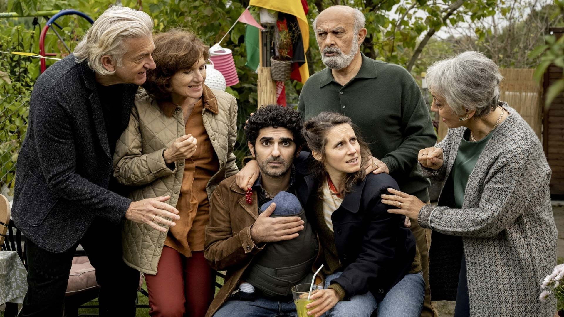 Backdrop for Familie ist ein Fest - Taufalarm