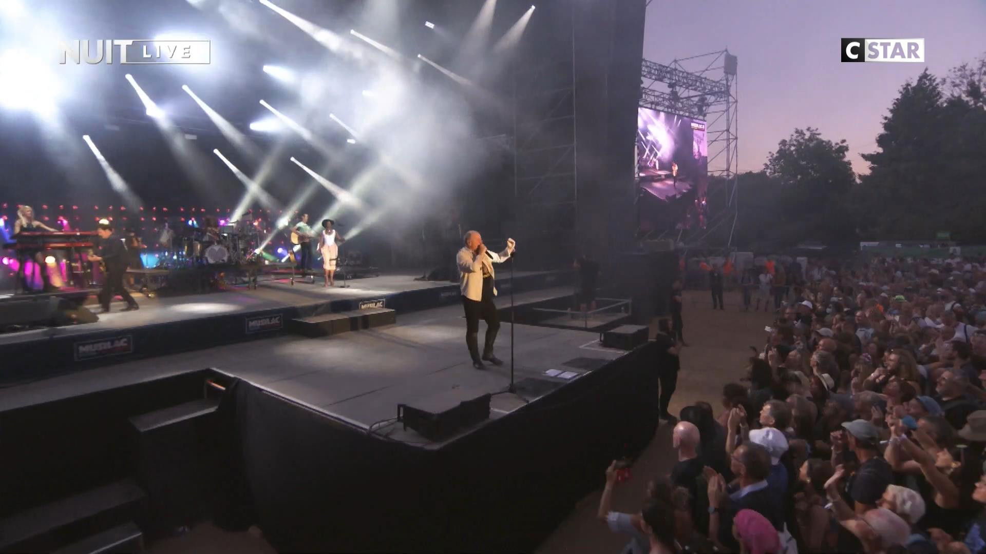 Backdrop for Simple Minds | Musilac 2022