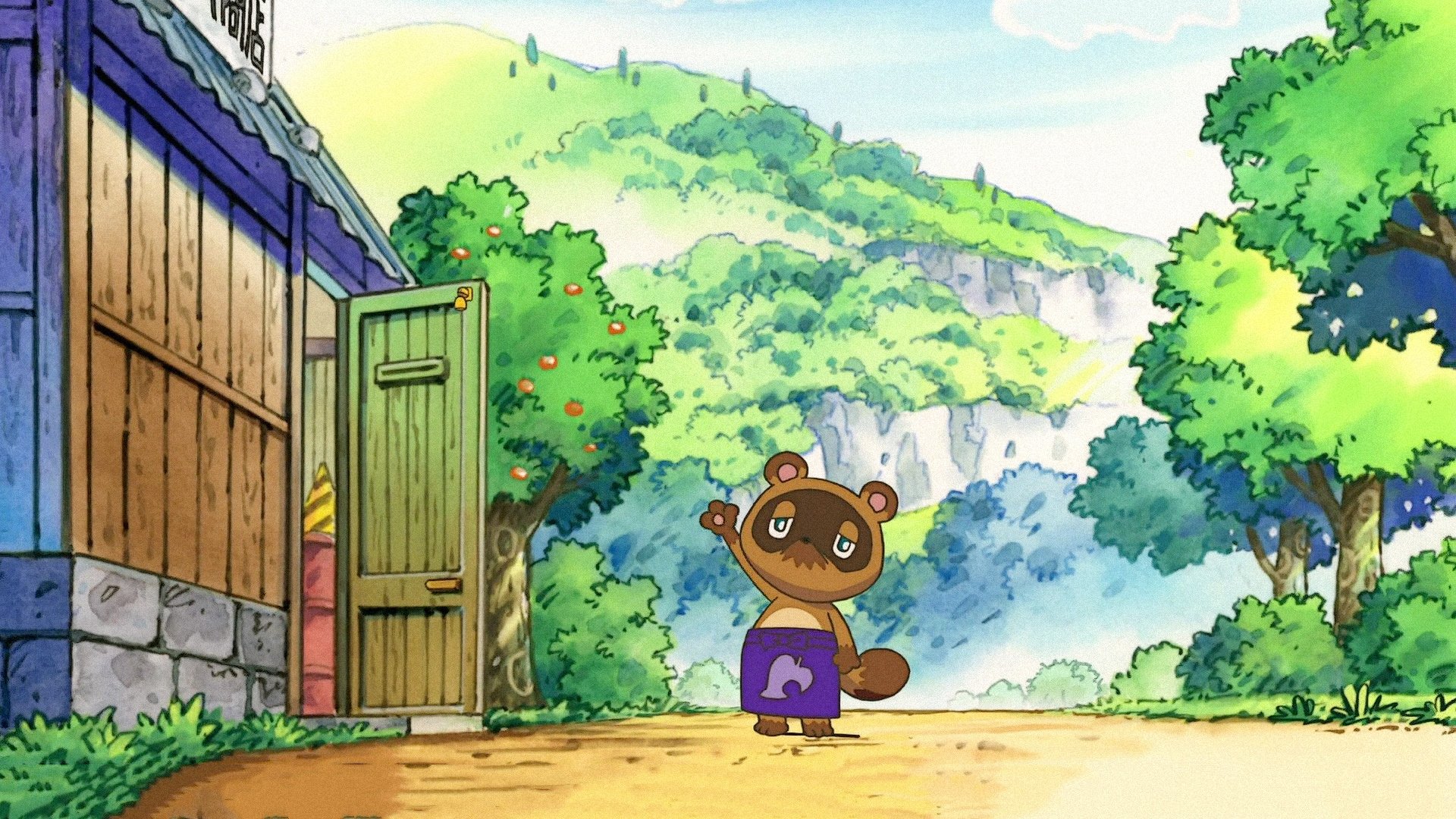 Backdrop for Animal Crossing: The Movie