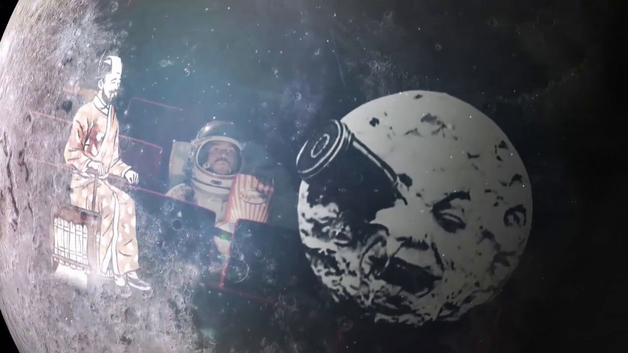 Backdrop for Man and the Moon