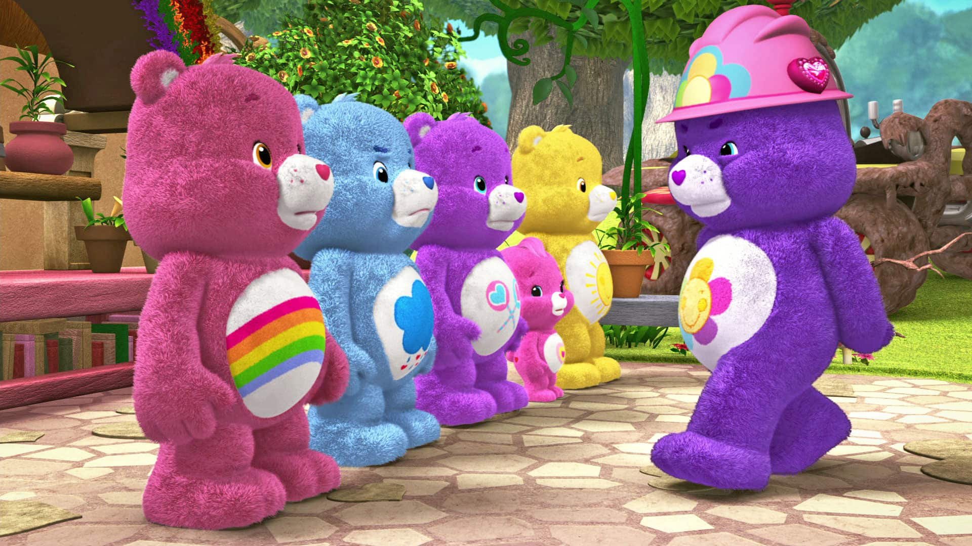 Backdrop for Care Bears: Welcome to Care-a-Lot