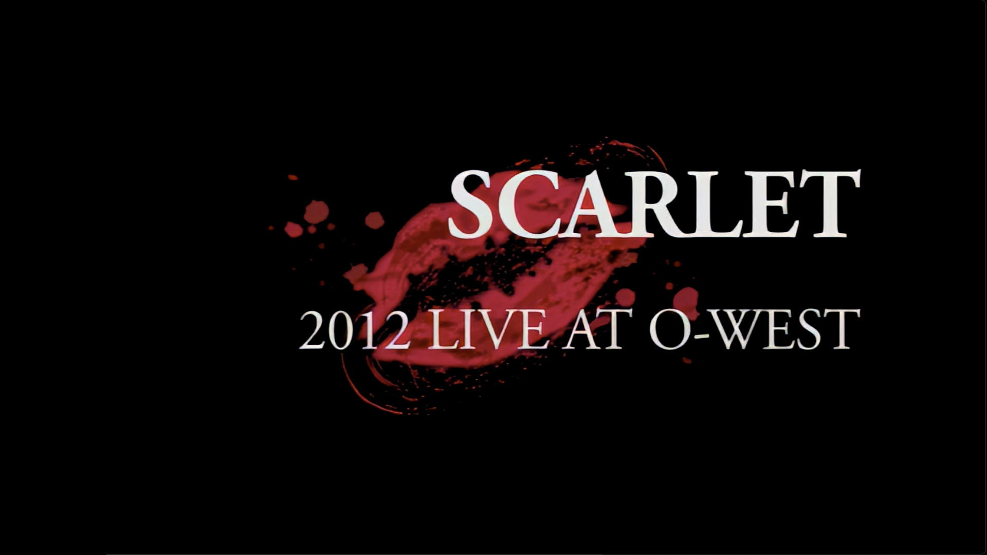 Backdrop for Mary's Blood Scarlet -2012 Live at O-West-